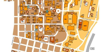 Քարտեզ ut Austin